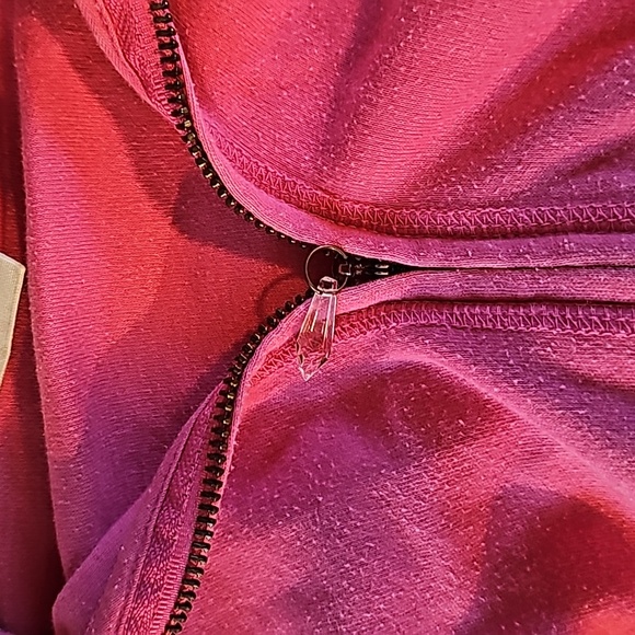 Victoria's secret pink love pink dog 3/4 sleeve hoodie large - Picture 4 of 7